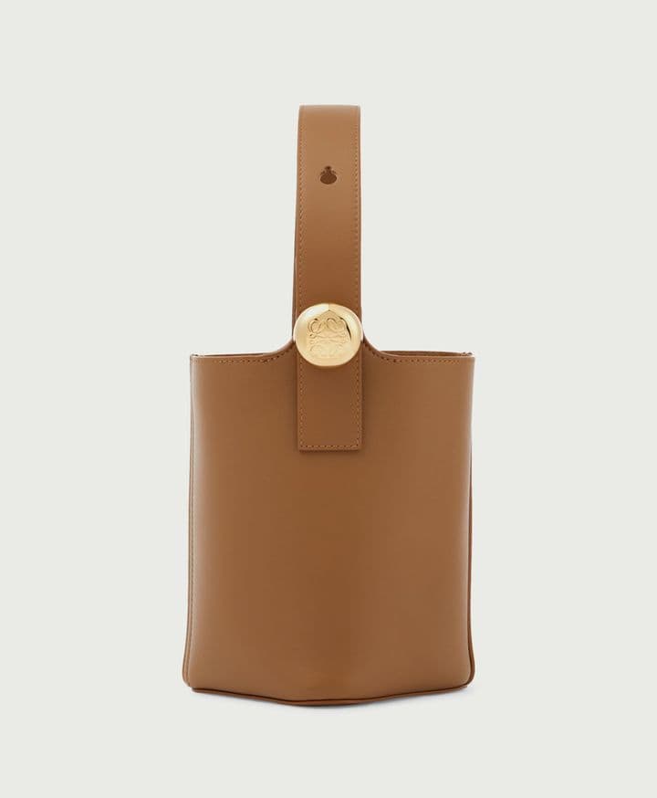 Loewe Pebble Mini Leather Bucket Bag