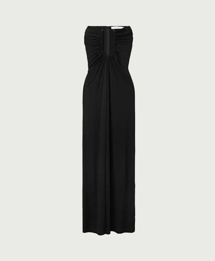 Christopher Esber Arced Palm Strapless Maxi Dress