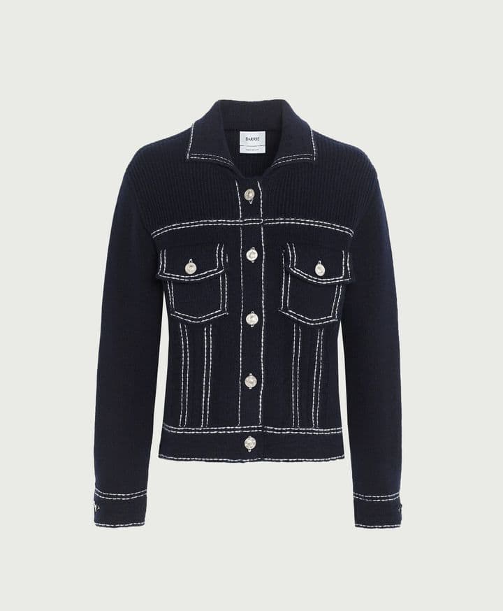 Barrie Denim Cashmere and Cotton Jacket