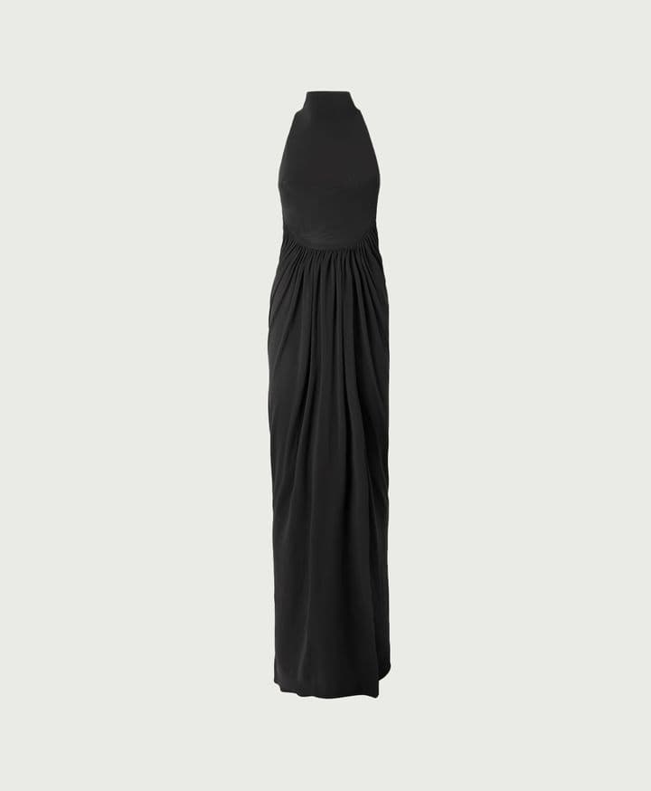 Jersey Halterneck Maxi Dress