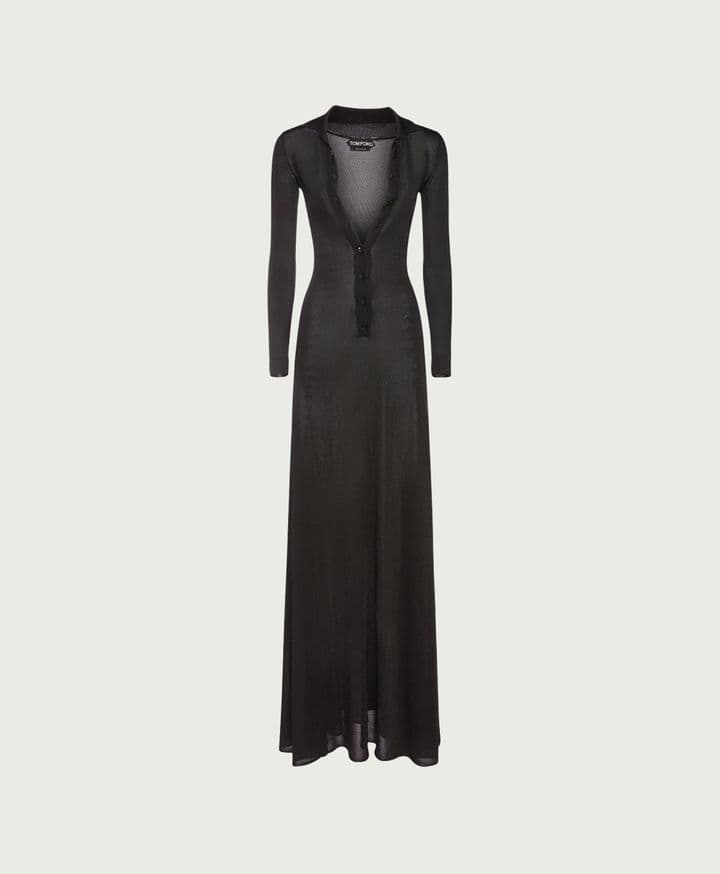 Slinky Viscose Long Dress Tom Ford