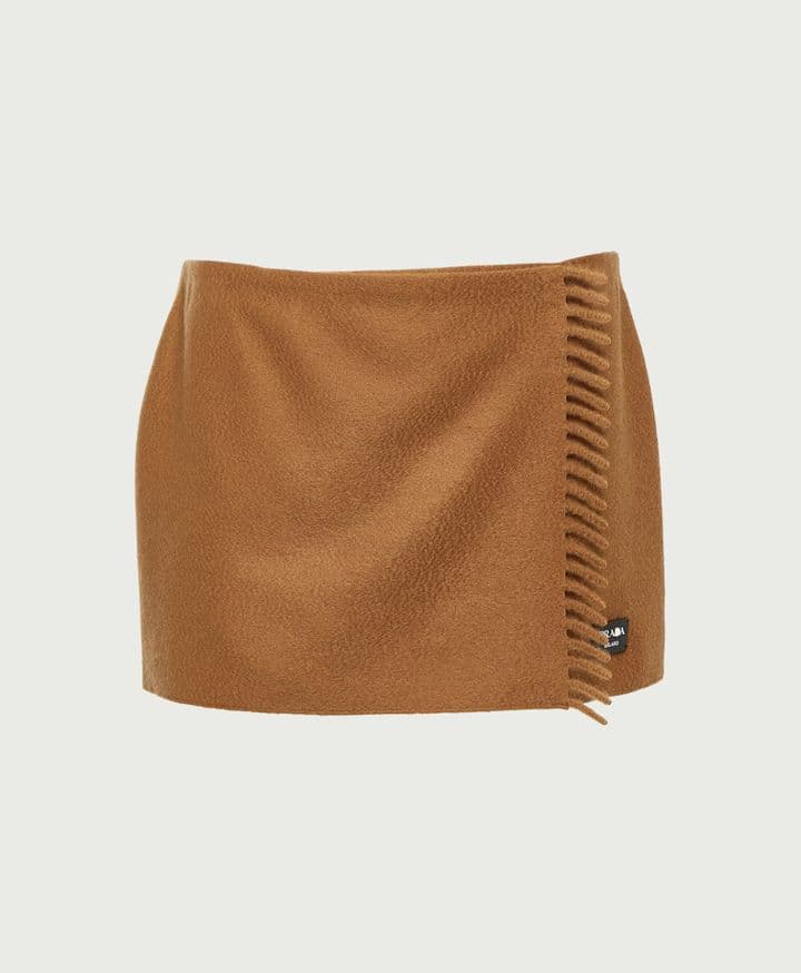 Prada Cashmere Mini Skirt