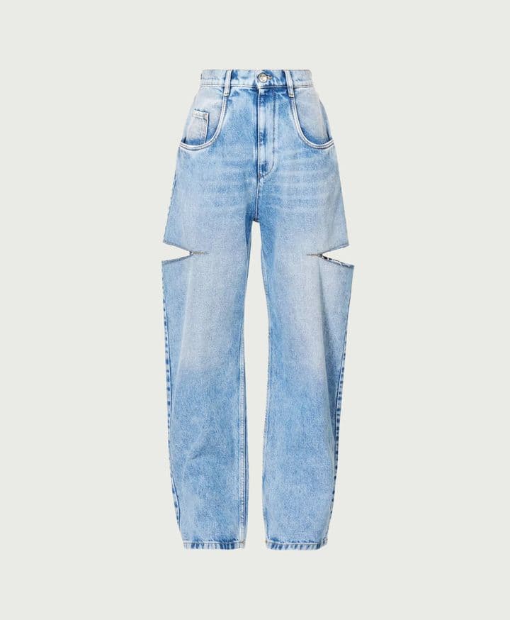 Cut-Out Straight-Leg High-Rise Jeans Maison Margiela