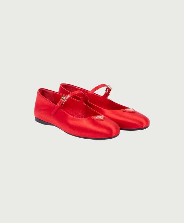 Prada Satin Ballerinas