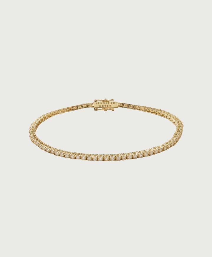 18-Karat Gold Diamond Tennis Bracelet Jennifer Meyer