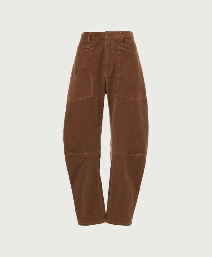 Shon Cotton-Blend Corduroy Wide-Leg Pants