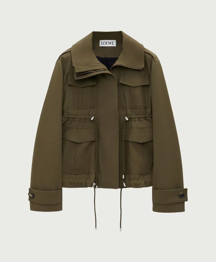 Appliquéd Cotton-Twill Parka