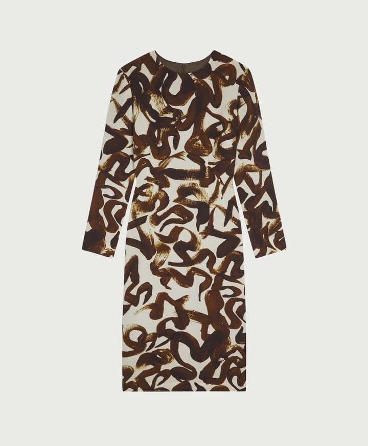 Dries Van Noten Printed Shift Dress