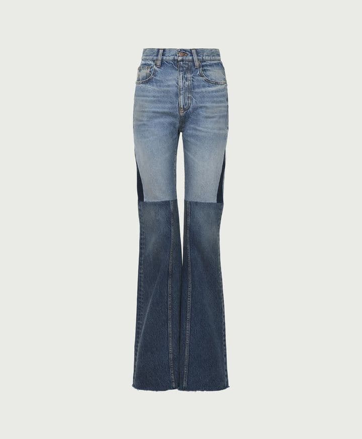 Chloe Flared Patchwork Jeans