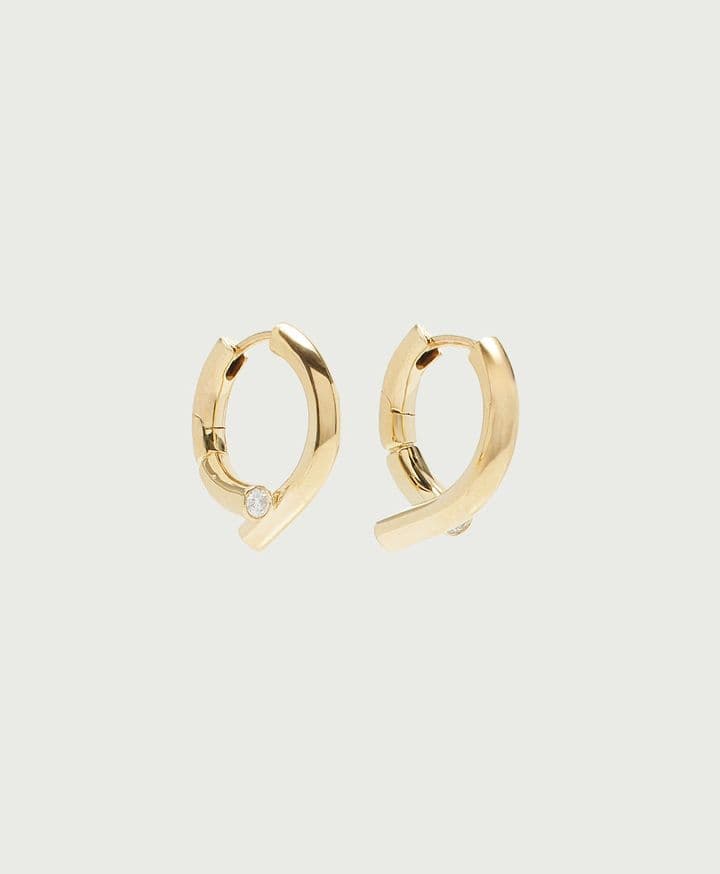 Tabayer Oera 18k Fairmined Yellow Gold Diamond Earrings