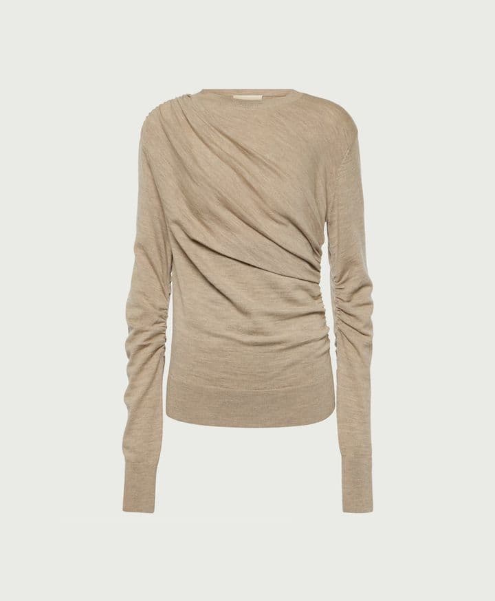 Tove Eleornore Draped Wool Sweater