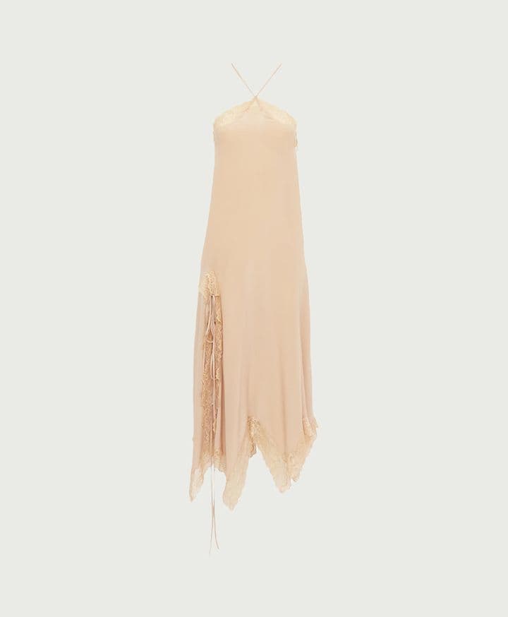 Chloe Lingerie Halterneck Dress in Silk