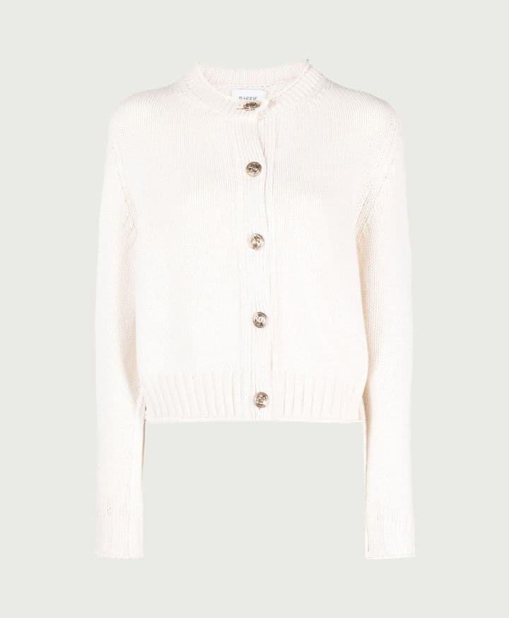 Barrie Cashmere Cardigan With Gold Buttons