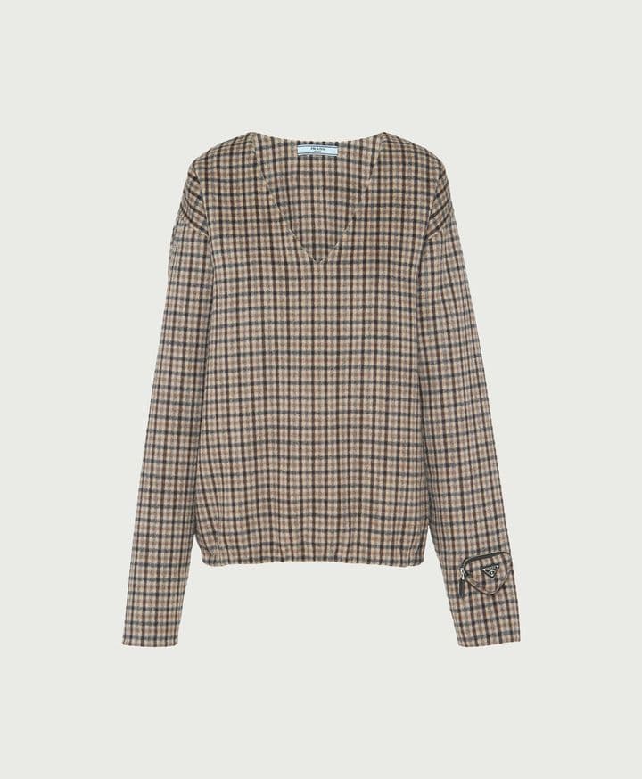 Checked Cashgora Jumper