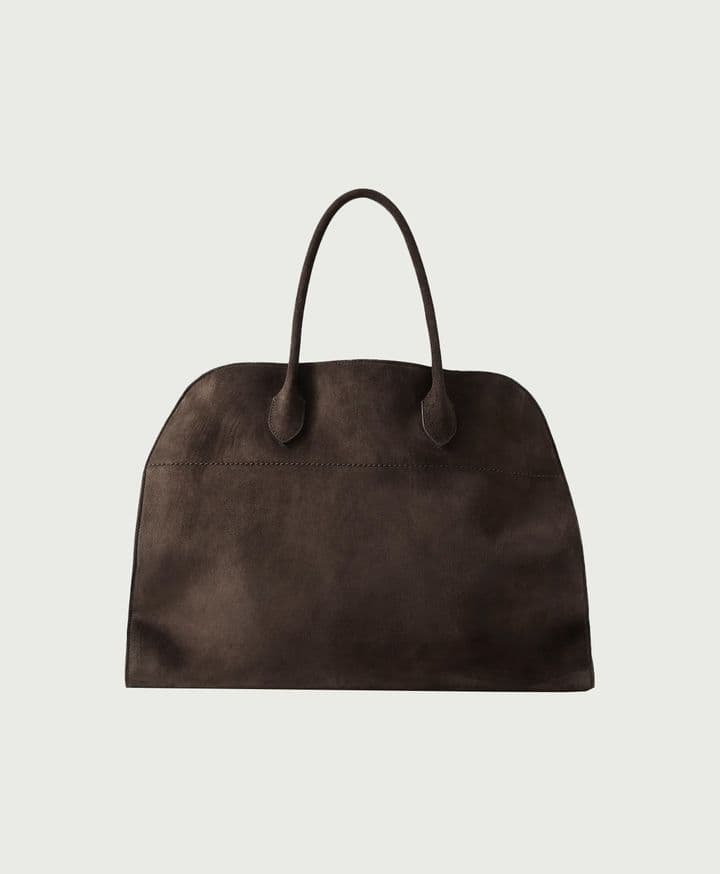 Margaux 17 Buckled Suede Tote The Row