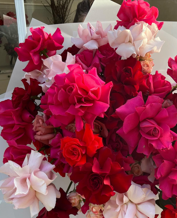 grandirosa, bouquet, flowers, valentines day
