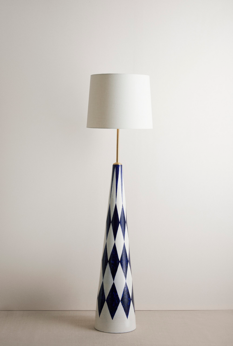 Cathrine Raben Davidsen Checkered Triangle Floor Lamp / 2021