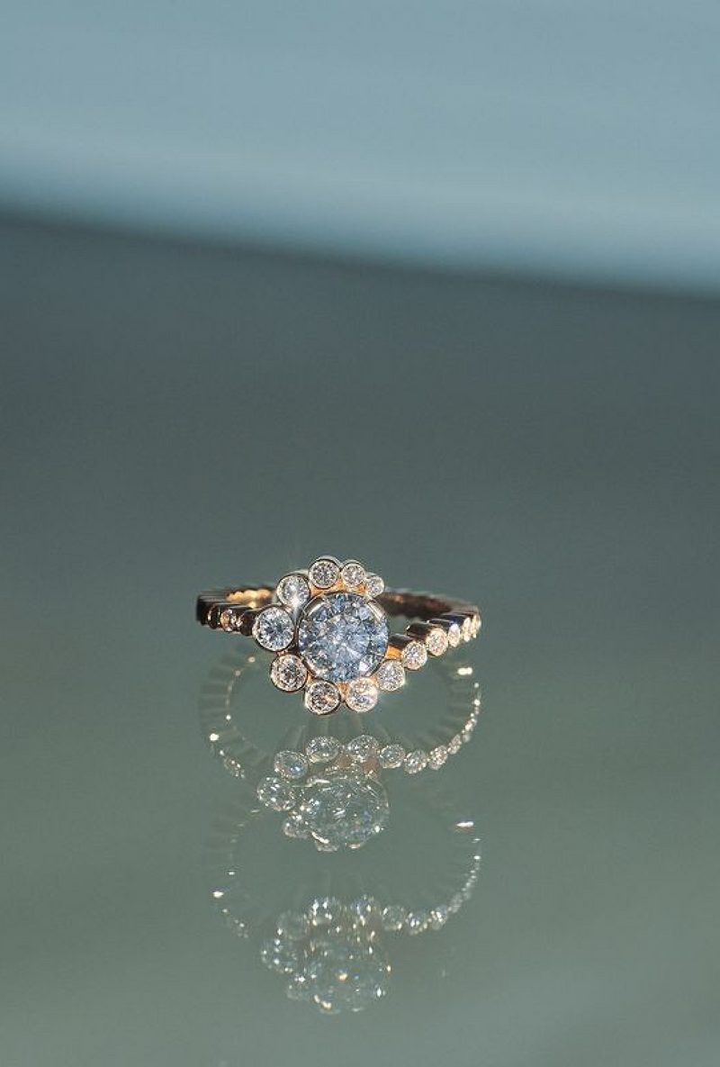 Celestine Splash Diamond Ring