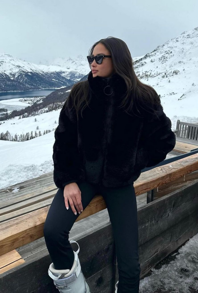 Victoria faux fur ski jacket